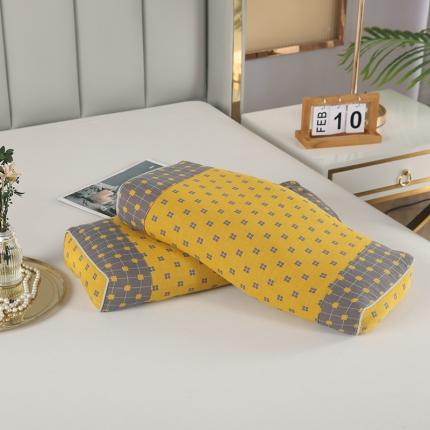 91家纺网 家纺一手货源 找家纺 （总）明星2023新款荞麦枕纯棉A类双层纱提花宫延枕全枕头芯