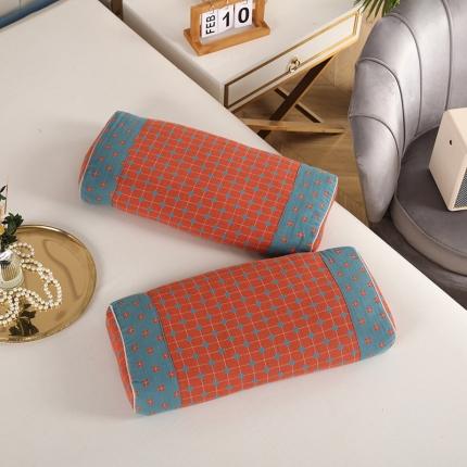 91家纺网 家纺一手货源 找家纺 （总）明星2023新款荞麦枕纯棉A类双层纱提花宫延枕全枕头芯