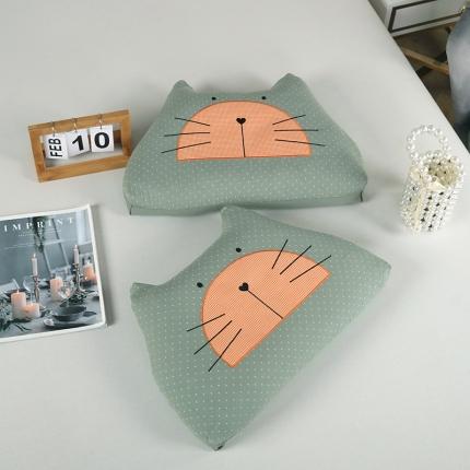 91家纺网 家纺一手货源 找家纺 （总）明星 2023新款A类全棉双层纱布贴布绣儿童荞麦枕