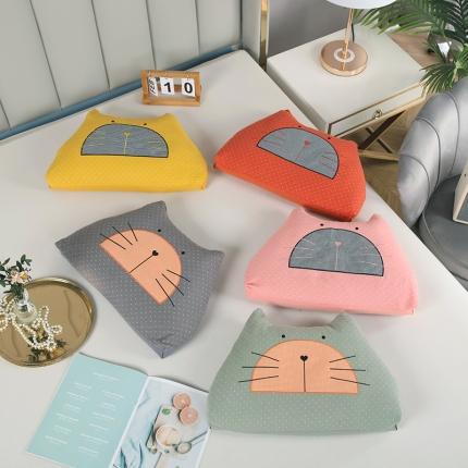 （总）明星 2023新款A类全棉双层纱布贴布绣儿童荞麦枕