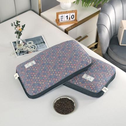 91家纺网 家纺一手货源 找家纺 （总）明星2023新款A类全棉色织水洗双层纱提花荞麦枕头枕芯