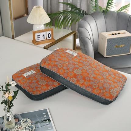 91家纺网 家纺一手货源 找家纺 （总）明星2023新款A类全棉色织水洗双层纱提花荞麦枕头枕芯