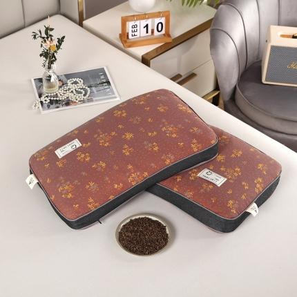 明星 2023新款A类全棉色织水洗双层纱提花荞麦枕头枕芯 春暧花开