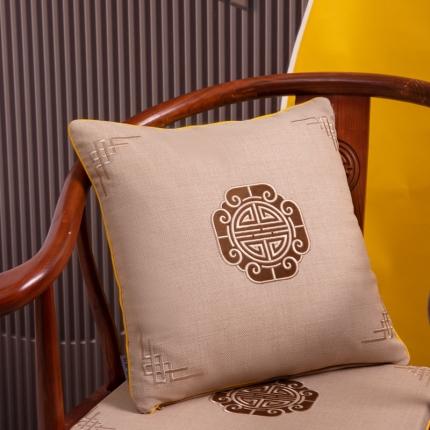 91家纺网 家纺一手货源 找家纺 北辰 2023新款陶然居新中式抱枕系列 陶然居-米