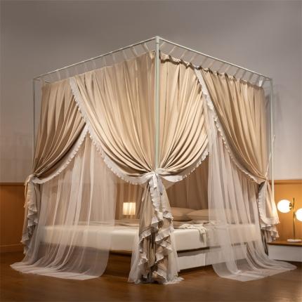 91家纺网 家纺一手货源 找家纺 （总）飞轮海蚊帐 2023新款三开门落地遮光蚊帐-L-93