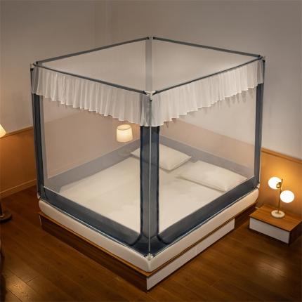 91家纺网 家纺一手货源 找家纺 （总）飞轮海蚊帐 2023新款U型三开门遮光坐床蚊帐-Z-77