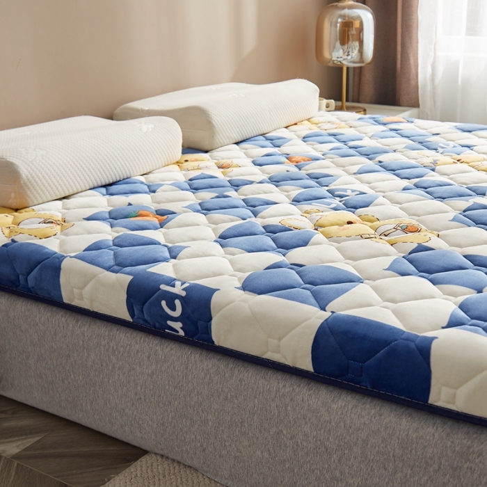 91家纺网 家纺一手货源 找家纺 优莱床垫 2024新款新款牛奶绒记忆棉床垫 幸运兔