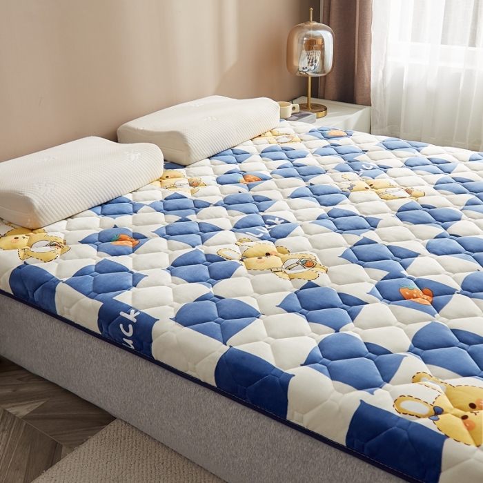 91家纺网 家纺一手货源 找家纺 优莱床垫 2024新款新款牛奶绒记忆棉床垫 幸运兔