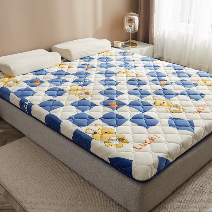 91家纺网 家纺一手货源 找家纺 优莱床垫 2024新款新款牛奶绒记忆棉床垫 幸运兔