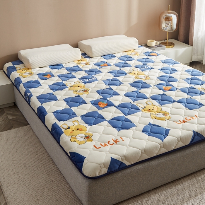 91家纺网 家纺一手货源 找家纺 优莱床垫 2024新款新款牛奶绒记忆棉床垫 幸运兔