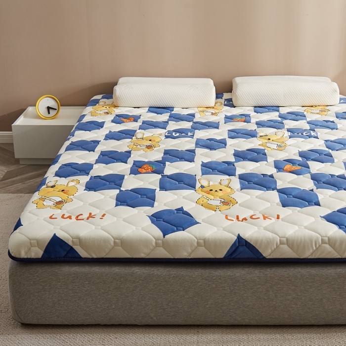 91家纺网 家纺一手货源 找家纺 优莱床垫 2024新款新款牛奶绒记忆棉床垫 幸运兔