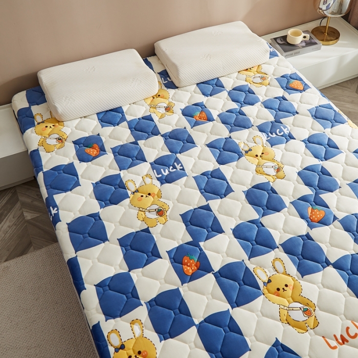 91家纺网 家纺一手货源 找家纺 优莱床垫 2024新款新款牛奶绒记忆棉床垫 幸运兔