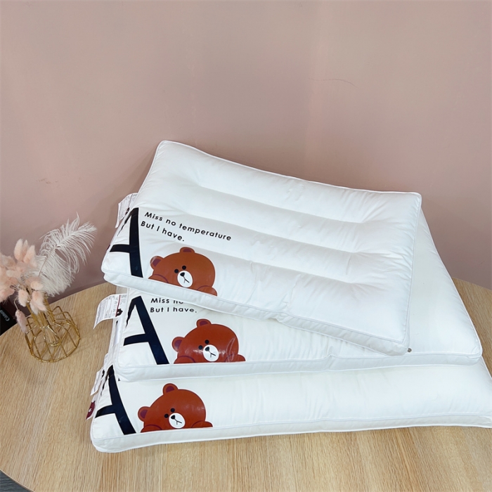 91家纺网 家纺一手货源 找家纺 (总) 伟邦 2023新款全棉小熊亲子枕头枕芯