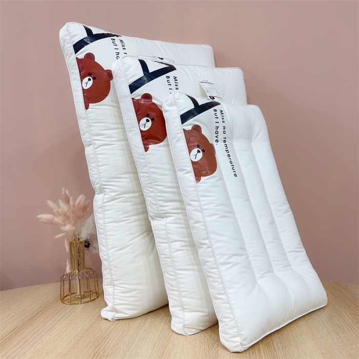 91家纺网 家纺一手货源 找家纺 (总) 伟邦 2023新款全棉小熊亲子枕头枕芯