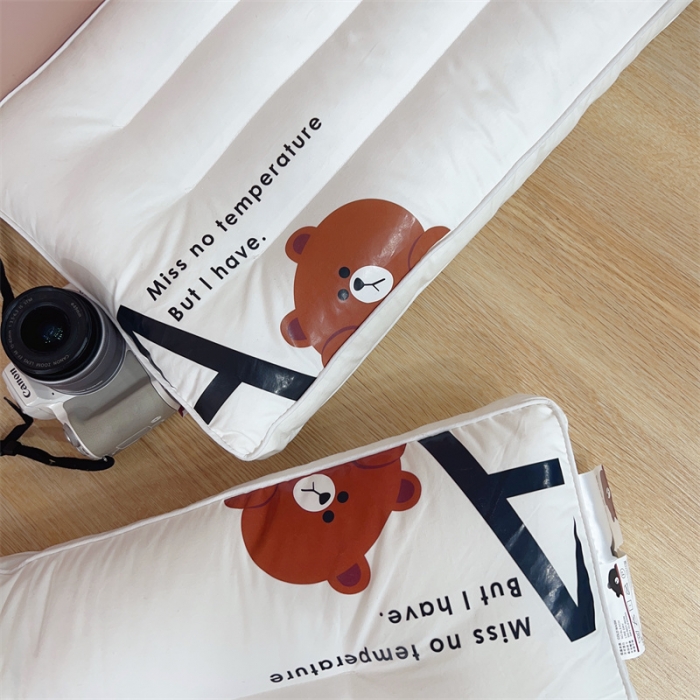 91家纺网 家纺一手货源 找家纺 (总) 伟邦 2023新款全棉小熊亲子枕头枕芯