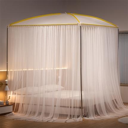 91家纺网 家纺一手货源 找家纺 （总）飞轮海蚊帐 2023新款三开门宫廷风穹顶蚊帐-ML96
