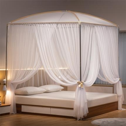 91家纺网 家纺一手货源 找家纺 （总）飞轮海蚊帐 2023新款三开门宫廷风穹顶蚊帐-ML96