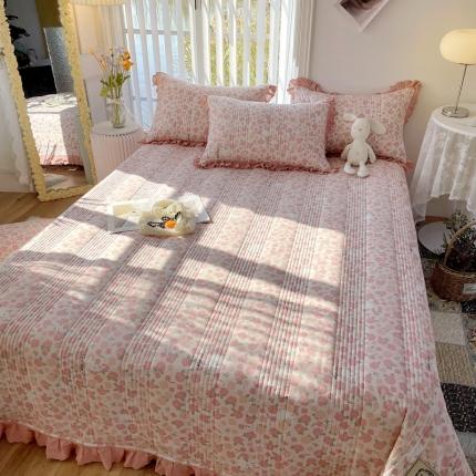 91家纺网 家纺一手货源 找家纺 （总）菊上家纺 2023新款春法式复古风全棉床盖