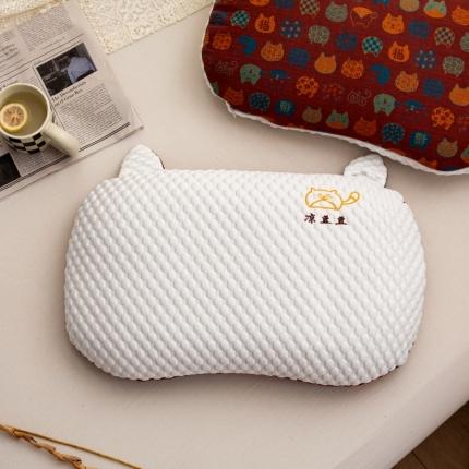 明星2023新款3D冰豆豆荞麦壳冰感豆豆枕头芯冰豆豆白
