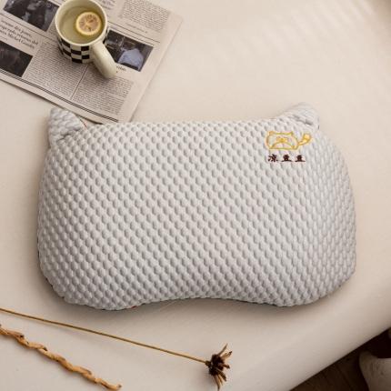 明星2023新款3D冰豆豆荞麦壳冰感豆豆枕头芯冰豆豆灰