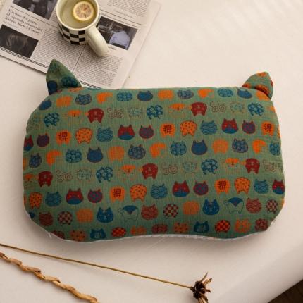 明星2023新款3D冰豆豆荞麦壳冰感豆豆枕头芯冰豆豆灰1