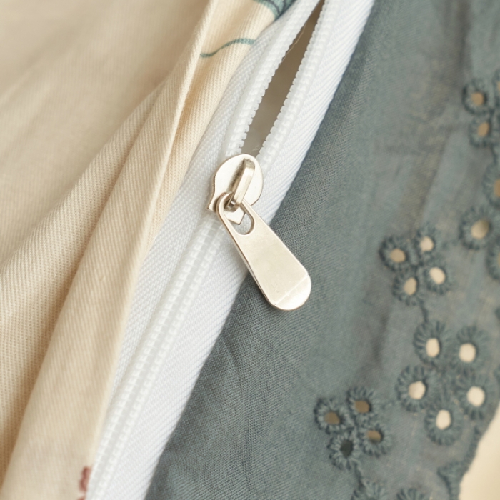 91家纺网 家纺一手货源 找家纺 蓝邻 2023新款复古小清晰花边四件套风格一 南笙