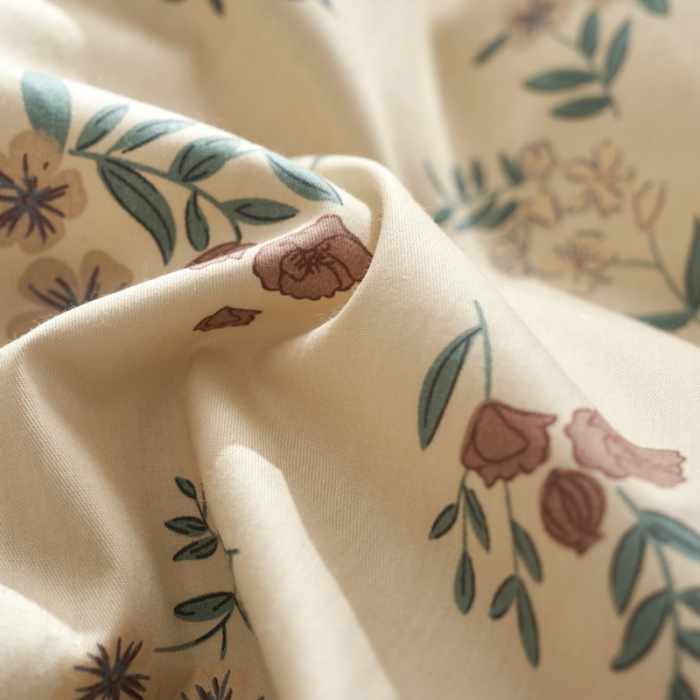 91家纺网 家纺一手货源 找家纺 蓝邻 2023新款复古小清晰花边四件套风格一 南笙