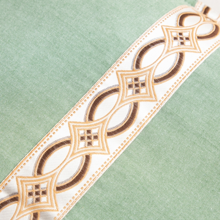 91家纺网 家纺一手货源 找家纺 明星 2023新款全棉水洗棉单边荞麦枕 水洗棉单边枕绿色