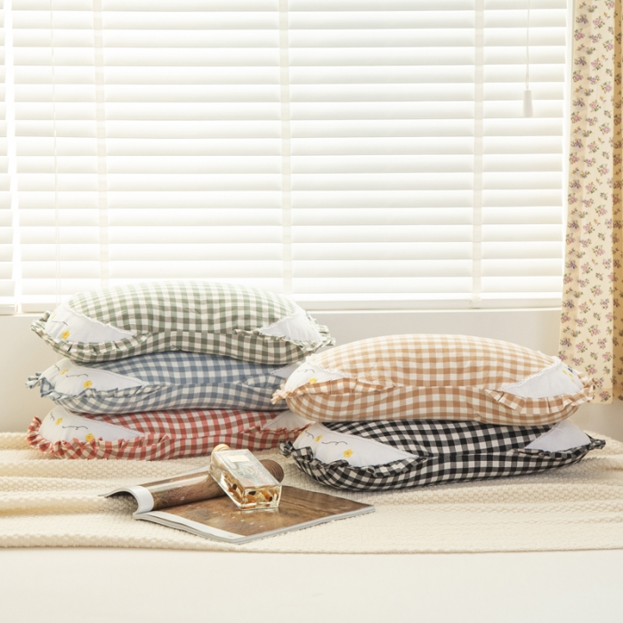 91家纺网 家纺一手货源 找家纺 （总）明星 2023新款全棉水洗棉月牙荞麦枕