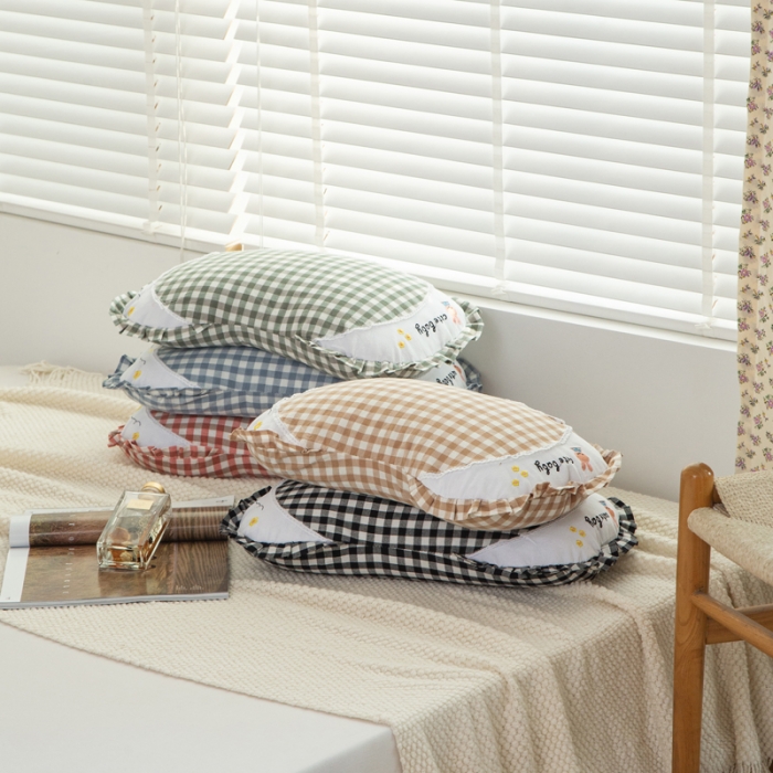 91家纺网 家纺一手货源 找家纺 （总）明星 2023新款全棉水洗棉月牙荞麦枕