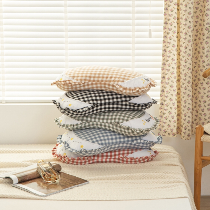 91家纺网 家纺一手货源 找家纺 （总）明星 2023新款全棉水洗棉月牙荞麦枕