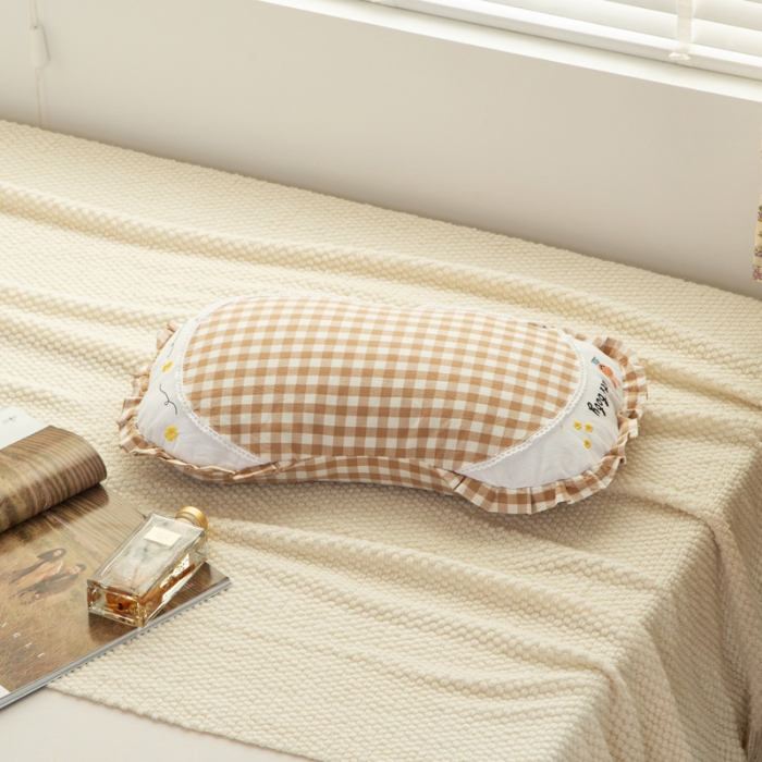 91家纺网 家纺一手货源 找家纺 （总）明星 2023新款全棉水洗棉月牙荞麦枕