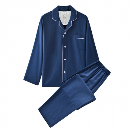 91家纺网 家纺一手货源 找家纺 【法兰绒家居服】日式无印法兰绒家居服良品纯色全棉情侣绒布厚款