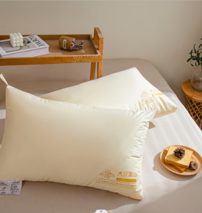 91家纺网 家纺一手货源 找家纺 全棉60支大豆蛋白枕芯枕头 软糯低枕 酒店高枕