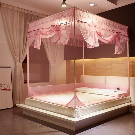 91家纺网 家纺一手货源 找家纺 （总）飞轮海 2023新款U型三开门坐床防蚊拉链蚊帐Z52Z61