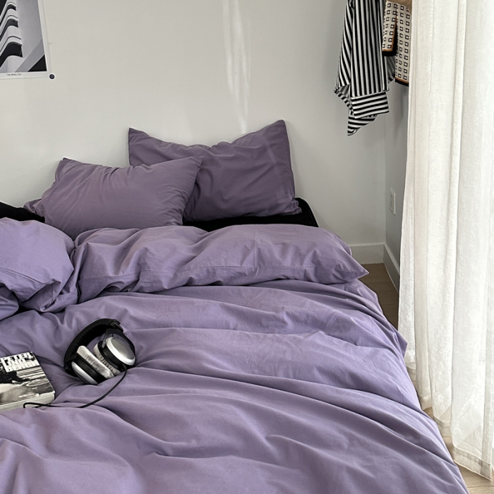 91家纺网 家纺一手货源 找家纺 （总）艾沁 新款32支加密全棉水洗棉混搭四件套