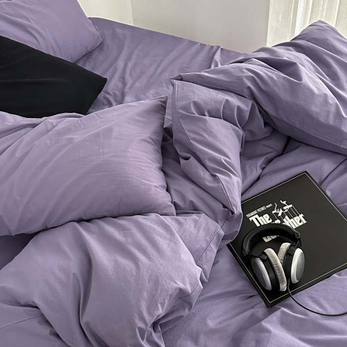 91家纺网 家纺一手货源 找家纺 （总）艾沁 新款32支加密全棉水洗棉混搭四件套