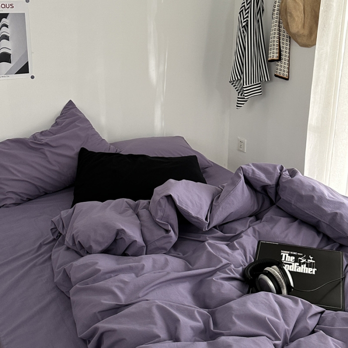 91家纺网 家纺一手货源 找家纺 （总）艾沁 新款32支加密全棉水洗棉混搭四件套