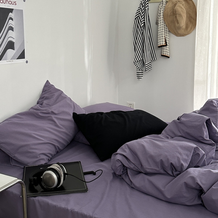 91家纺网 家纺一手货源 找家纺 （总）艾沁 新款32支加密全棉水洗棉混搭四件套