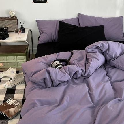 91家纺网 家纺一手货源 找家纺 （总）艾沁 新款32支加密全棉水洗棉混搭四件套