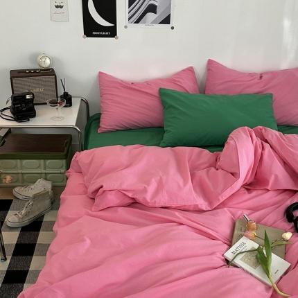 91家纺网 家纺一手货源 找家纺 （总）艾沁 新款32支加密全棉水洗棉混搭四件套