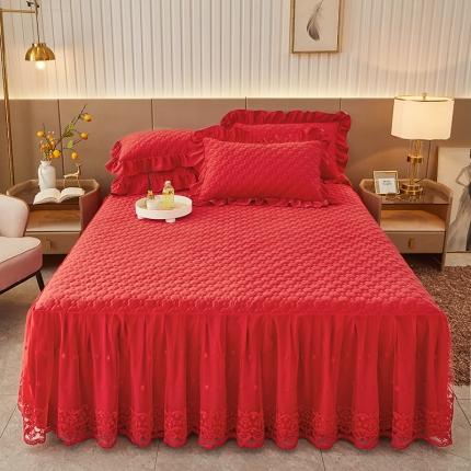 91家纺网 家纺一手货源 找家纺 （总）好儿喜家纺 2023新款丽莎系列A类云锦棉单床裙