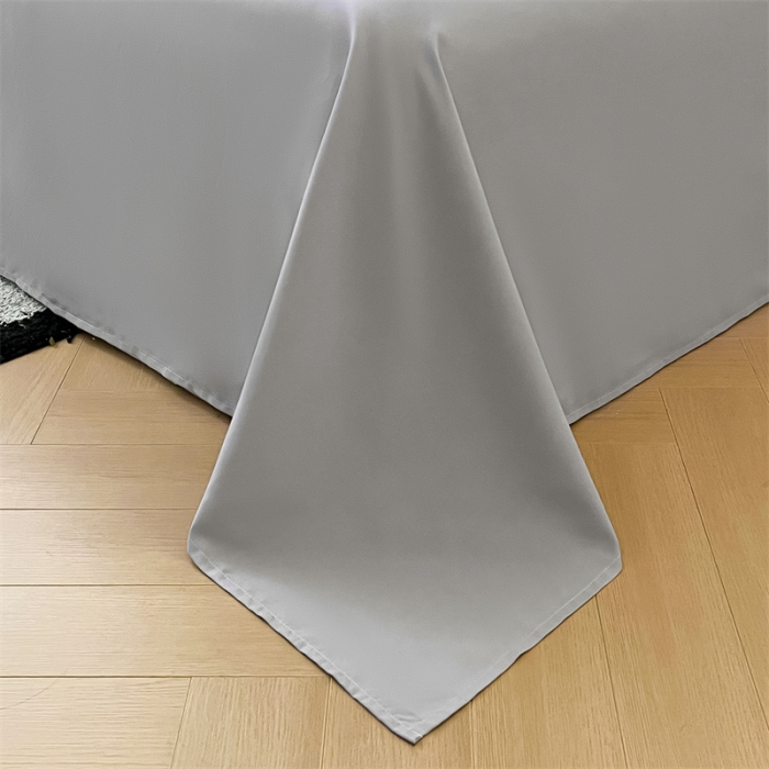 91家纺网 家纺一手货源 找家纺 眠帛家纺 2023新款极简色织水洗棉印花四件套 夏日绿