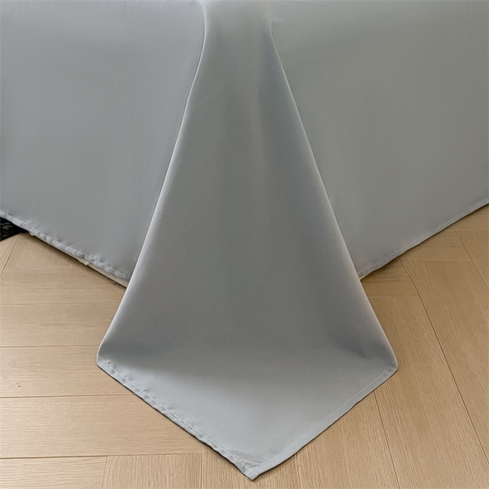 91家纺网 家纺一手货源 找家纺 眠帛家纺 2023新款极简色织水洗棉印花四件套 夏日驼