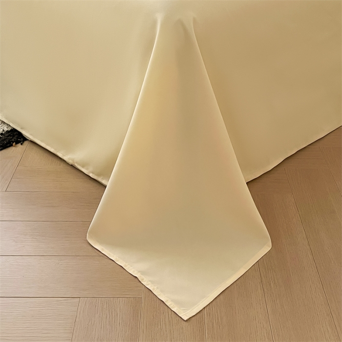 91家纺网 家纺一手货源 找家纺 眠帛家纺 2023新款极简色织水洗棉印花四件套 云舒粉