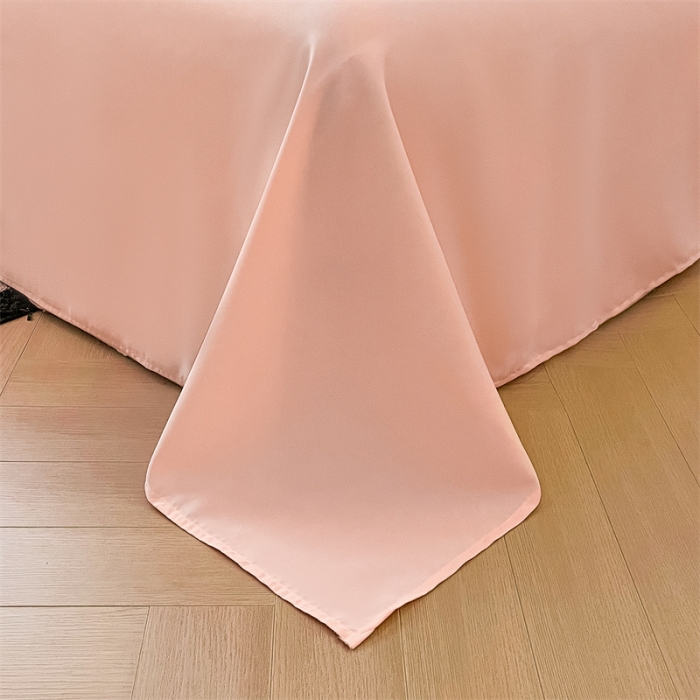 91家纺网 家纺一手货源 找家纺 眠帛家纺 2023新款极简色织水洗棉印花四件套 云舒黄