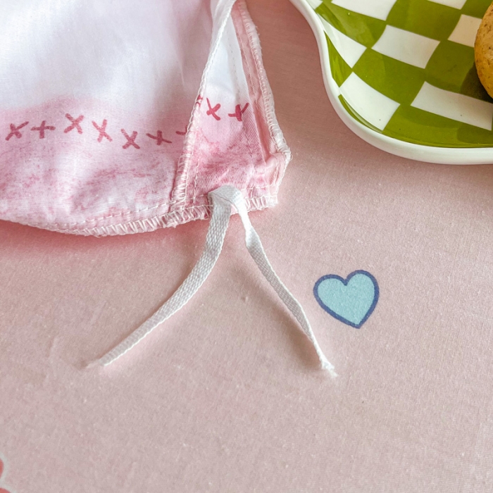 91家纺网 家纺一手货源 找家纺 盛馨家纺 全棉ins北欧风高支高密全棉喷气小清新纯棉四件套 草莓兔