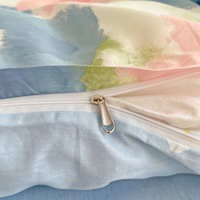 91家纺网 家纺一手货源 找家纺 盛馨家纺 全棉ins北欧风高支高密全棉喷气小清新纯棉四件套 花韵