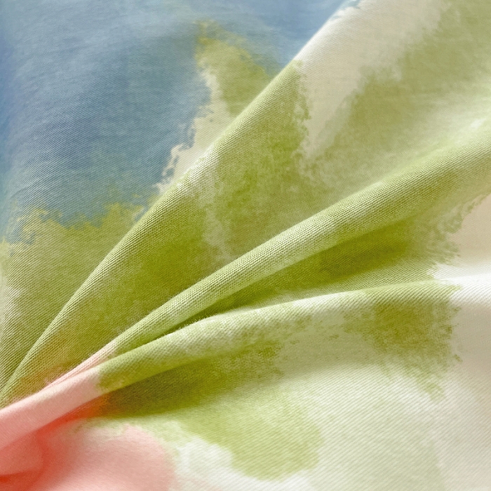 91家纺网 家纺一手货源 找家纺 盛馨家纺 全棉ins北欧风高支高密全棉喷气小清新纯棉四件套 花韵