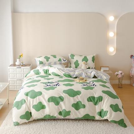 91家纺网 家纺一手货源 找家纺 珺柔 2023新款13070全棉四件套-第3批 都尚